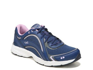 ���C�J ���f�B�[�X �V���[�Y �X�j�[�J�[ Ryka Sky Walk Walking Shoe - Women's Navy/Lilac Purple Leather �l�C�r�[