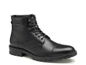 WXgAh}[tB[ Y V[Y u[cECu[c Lbv u[c Johnston & Murphy Garrison Cap Toe Boot Black ubN