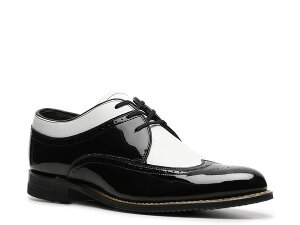 �X�e�C�V�[�A�_���X �����Y �V���[�Y �I�b�N�X�t�H�[�h �E�B���O�`�b�v Stacy Adams Dayton Wingtip Oxford Black/White �z���C�g