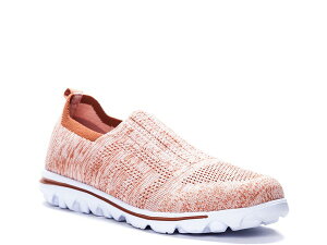 �v���y�b�g ���f�B�[�X �V���[�Y �X�j�[�J�[ Propet Travelactiv Stretch Slip-On Sneaker Light Pink �s���N