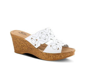 【送料無料】 スプリングステップ レディース サンダル シューズ Flamyo Wedge Sandal White