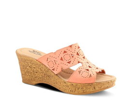 【送料無料】 スプリングステップ レディース サンダル シューズ Flamyo Wedge Sandal Peach