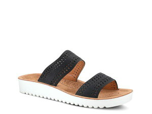 tNTX fB[X V[Y T_ Flexus by Spring Step Bayshore Sandal Black ubN