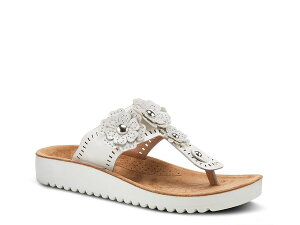 tNTX fB[X V[Y T_ Flexus by Spring Step Bayview Wedge Sandal Silver Metallic Vo[