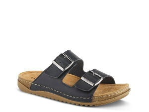 tNTX fB[X V[Y T_ Flexus by Spring Step Abbas Sandal Black ubN