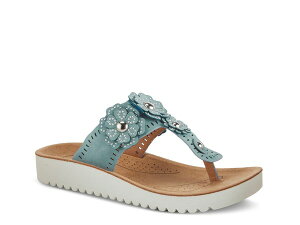 tNTX fB[X V[Y T_ Flexus by Spring Step Bayview Wedge Sandal Sky Blue u[