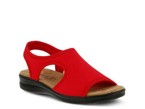 tNTX fB[X V[Y T_ Flexus by Spring Step Nyaman Flat Sandal Red bh