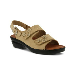 tNTX fB[X V[Y T_ Flexus by Spring Step Ceri Wedge Sandal Beige x[W