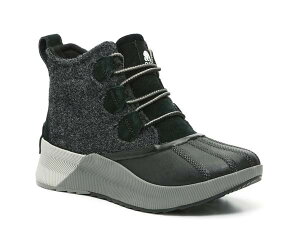 �\���� ���f�B�[�X �V���[�Y �u�[�c�E���C���u�[�c SOREL Out N About III Duck Boot Black �u���b�N