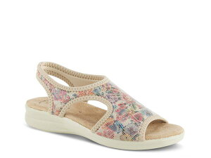tNTX fB[X V[Y T_ Flexus by Spring Step Nyaman Sandal Taupe g[v