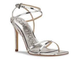 【送料無料】 カルバンクライン レディース サンダル シューズ Tegin Sandal Silver Metallic