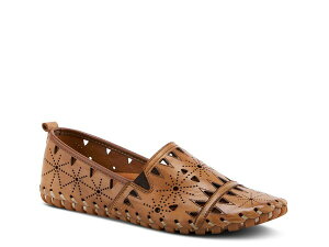 �X�v�����O�X�e�b�v ���f�B�[�X �V���[�Y �p���v�X Spring Step Fusaro Slip-On Brown �u���E��