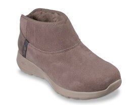 【送料無料】 スケッチャーズ レディース ブーツ・レインブーツ シューズ Slip-Ins On-The-Go Joy Always Cozy Bootie Taupe