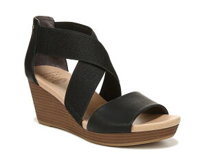 �h�N�^�[�E�V���[�� ���f�B�[�X �V���[�Y �T���_�� Dr. Scholl's Barton Wedge Sandal Black Synthetic �u���b�N