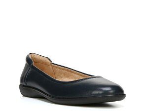 �i�`�����C�U�[ ���f�B�[�X �V���[�Y �p���v�X Naturalizer Flexy Ballet Flat Navy Leather �l�C�r�[