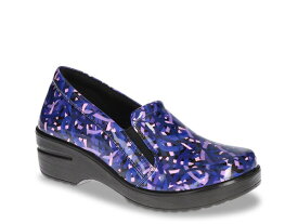 イージーストリート レディース シューズ スリッポン・ローファー Easy Works by Easy Street Leeza Slip-On Purple/Multicolor Prints パープル