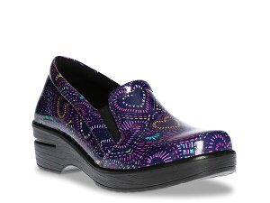 �C�[�W�[�X�g���[�g ���f�B�[�X �V���[�Y �X���b�|���E���[�t�@�[ Easy Works by Easy Street Leeza Slip-On Purple/Multicolor �p�[�v��