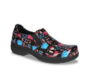 C[W[Xg[g fB[X V[Y T_ Easy Works by Easy Street Bind Clog Black Prints ubN