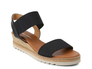 �A���h���A �A�[�X ���f�B�[�X �V���[�Y �T���_�� Andre Assous Neveah Espadrille Wedge Sandal Black �u���b�N