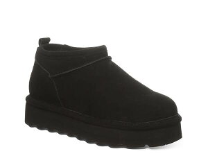 �x�A�p�E ���f�B�[�X �V���[�Y �u�[�c�E���C���u�[�c �v���b�g�t�H�[�� �u�[�c Bearpaw Daphne Platform Bootie Black �u���b�N