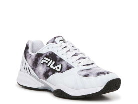【送料無料】 フィラ レディース スニーカー シューズ Volley Zone Sneaker - Women's Black/White Tie Dye Print