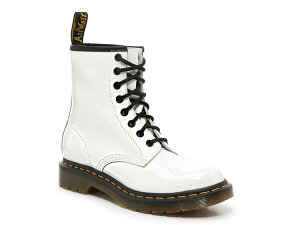 hN^[}[` fB[X V[Y u[cECu[c Dr. Martens 1460 Boot - Women's White Patent Leather zCg