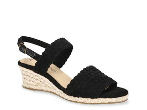 �x�����B�[�^ ���f�B�[�X �V���[�Y �T���_�� Bella Vita Mariella Espadrille Wedge Sandal Black �u���b�N