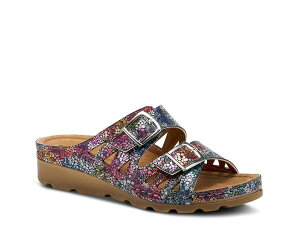 tNTX fB[X V[Y T_ Flexus by Spring Step Delphis Sandal Navy/Multicolor lCr[