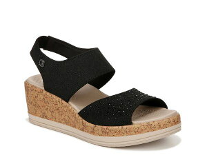 rW[Y fB[X V[Y T_ BZees Reveal Bright Wedge Sandal Black ubN