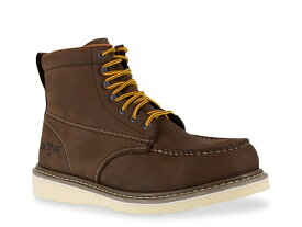 【送料無料】 アイロンエイジ メンズ ブーツ・レインブーツ シューズ Reinforcer Short Steel Toe Work Boot Dark Brown