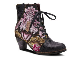 �X�v�����O�X�e�b�v ���f�B�[�X �V���[�Y �u�[�c�E���C���u�[�c L'Artiste by Spring Step Siren Bootie Black �u���b�N