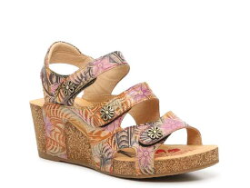 【送料無料】 スプリングステップ レディース サンダル シューズ Bon Voyage Wedge Sandal Light Purple/Tan/Multicolor