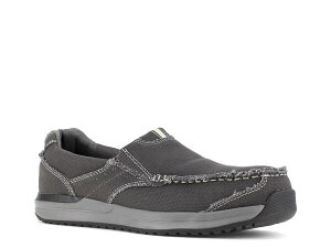 bN|[g Y V[Y Xb|E[t@[ Rockport Works Langdon Composite Toe Work Slip-On - Men's Grey O[