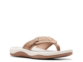 【送料無料】 クラークス レディース サンダル シューズ Cloudsteppers Sunmaze Tide Sandal Beige