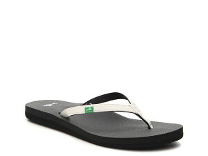�T�k�[�N ���f�B�[�X �V���[�Y �T���_�� Sanuk Yoga Joy Flip Flop White �z���C�g