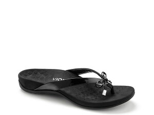 oCIjbN fB[X V[Y T_ Vionic Bella Flip Flop Black ubN