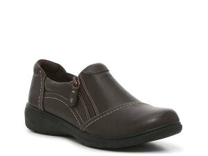 N[NX fB[X V[Y Xb|E[t@[ Dark Brown Clarks Carleigh Ray Slip-On