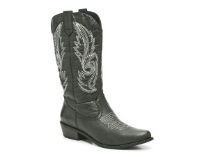 �R�R�i�b�c ���f�B�[�X �V���[�Y �u�[�c�E���C���u�[�c Coconuts Gaucho Cowboy Boot Black �u���b�N