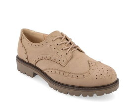 【送料無料】 ジュルネ コレクション レディース オックスフォード シューズ Claudiya Wingtip Oxford Taupe