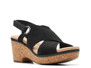 N[NX fB[X V[Y T_ Clarks Giselle Loop Sandal Black ubN