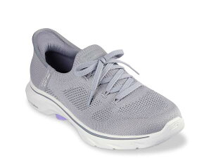 XPb`[Y fB[X V[Y Xj[J[ Skechers Hands Free Slip-ins Go Walk 7 Via Slip-On Sneaker - Women's Grey/Purple O[
