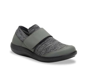 �A���O���A ���f�B�[�X �V���[�Y �X���b�|���E���[�t�@�[ Alegria Dasher Sport Rocker Slip-On Grey �O���[