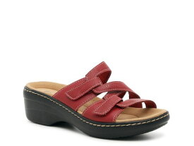 【送料無料】 クラークス レディース サンダル シューズ Merliah Karli Sandal Red Leather