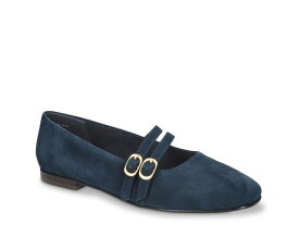 【送料無料】 ベラヴィータ レディース パンプス シューズ Daven Mary Jane Flat Navy Suede