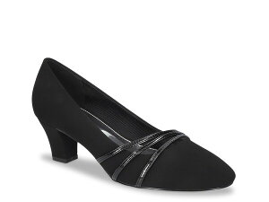 �C�[�W�[�X�g���[�g ���f�B�[�X �V���[�Y �p���v�X Easy Street Cristiny Pump Black Fabric �u���b�N