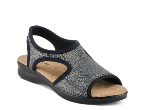 tNTX fB[X V[Y T_ Flexus by Spring Step Nyaman Sandal Black ubN