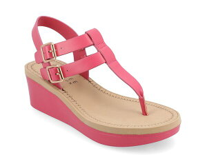 �W�����l �R���N�V���� ���f�B�[�X �V���[�Y �T���_�� Journee Collection Bianca Wedge Sandal Fuchsia �t���[�V��