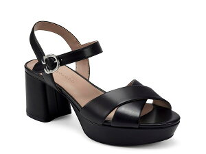 �G�A���\�[���Y ���f�B�[�X �V���[�Y �T���_�� �v���b�g�t�H�[�� Aerosoles Cosmos Platform Sandal Black Leather �u���b�N
