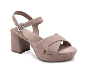 �G�A���\�[���Y ���f�B�[�X �V���[�Y �T���_�� �v���b�g�t�H�[�� Aerosoles Cosmos Platform Sandal Dusty Blush Suede �u���b�V��