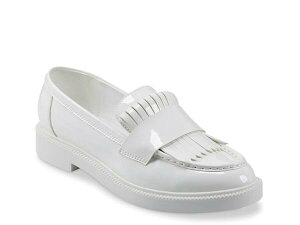 �}�[�N�t�B�b�V���[ ���f�B�[�X �V���[�Y �X���b�|���E���[�t�@�[ Marc Fisher Calixy Loafer White �z���C�g